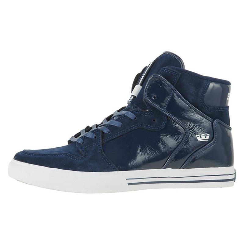 Zapatillas Altas Supra Argentina Hombre - VAIDER Azul Marino (QAKOE-4085)